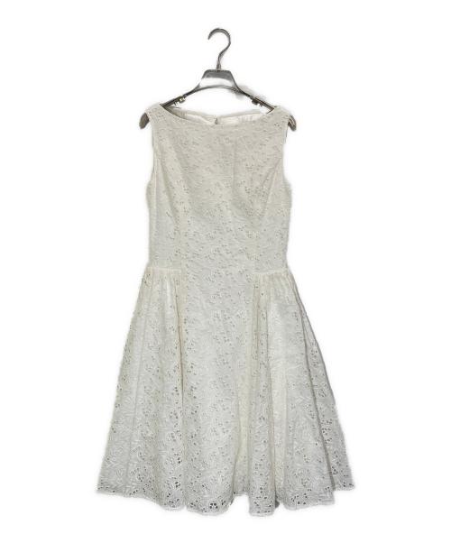 FOXEY（フォクシー）FOXEY (フォクシー) カットワークレースワンピース ホワイト サイズ:38の古着・服飾アイテム