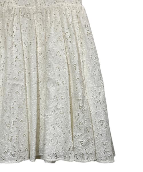 FOXEY（フォクシー）FOXEY (フォクシー) カットワークレースワンピース ホワイト サイズ:38の古着・服飾アイテム