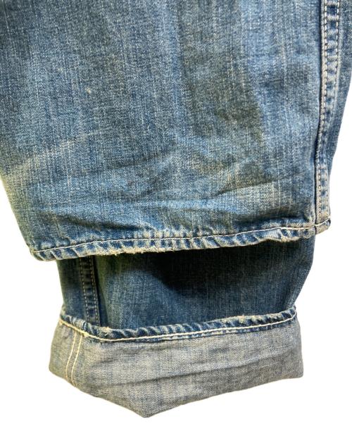 anachronorm（アナクロノーム）anachronorm (アナクロノーム) ユーズド加工オーバーオール ブルー サイズ:30の古着・服飾アイテム