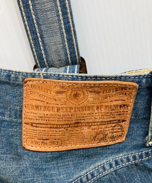 anachronorm（アナクロノーム）anachronorm (アナクロノーム) ユーズド加工オーバーオール ブルー サイズ:30の古着・服飾アイテム