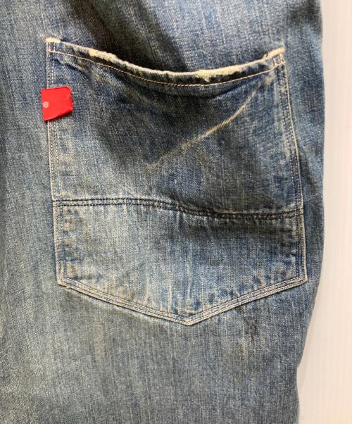 anachronorm（アナクロノーム）anachronorm (アナクロノーム) ユーズド加工オーバーオール ブルー サイズ:30の古着・服飾アイテム