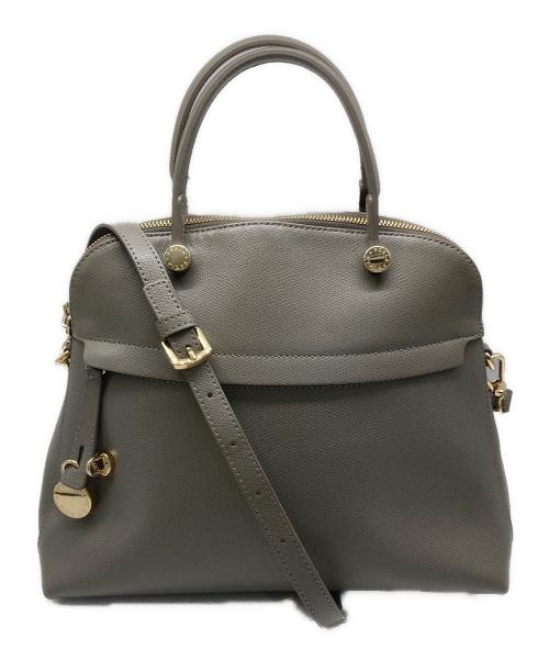 FURLA（フルラ）FURLA (フルラ) パイパー 2WAYショルダーバッグ グレーの古着・服飾アイテム