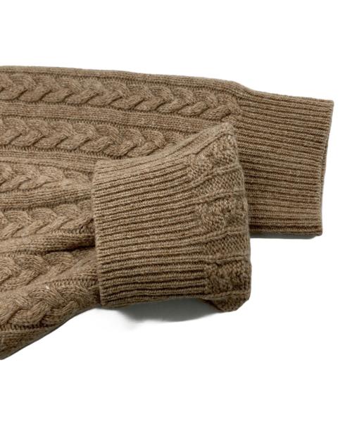 ebure（エブール）EBURE (エブール) ウールケーブルニット ロングワンピース ベージュ サイズ:SIZE Freeの古着・服飾アイテム