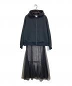 DEAR DANSKINディア ダンスキン）の古着「SWEAT ONE-PIECE」｜ブラック