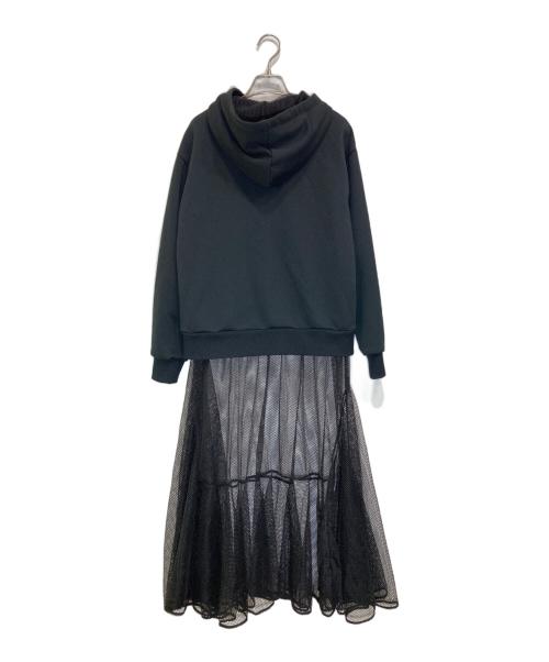 DEAR DANSKIN（ディア ダンスキン）DEAR DANSKIN (ディア ダンスキン) SWEAT ONE-PIECE ブラック サイズ:Lの古着・服飾アイテム