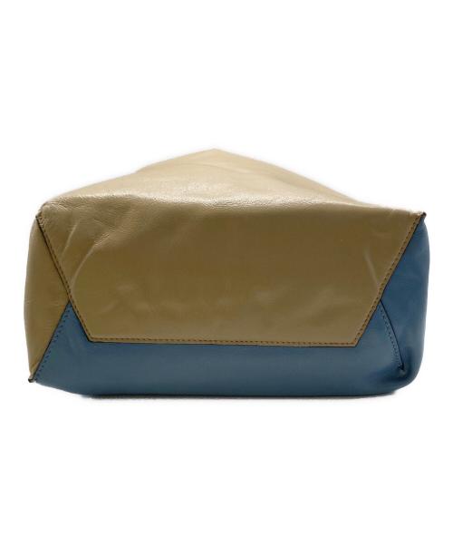 MARNI（マルニ）MARNI (マルニ) MUSEO SOFTバッグ ベージュ×ブルーの古着・服飾アイテム
