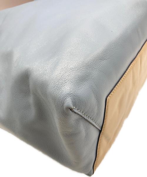 MARNI（マルニ）MARNI (マルニ) MUSEO SOFTバッグ ベージュ×ブルーの古着・服飾アイテム