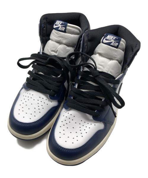 NIKE（ナイキ）NIKE (ナイキ) Air Jordan 1 Retro High OG ネイビー×ホワイト サイズ:27.5の古着・服飾アイテム