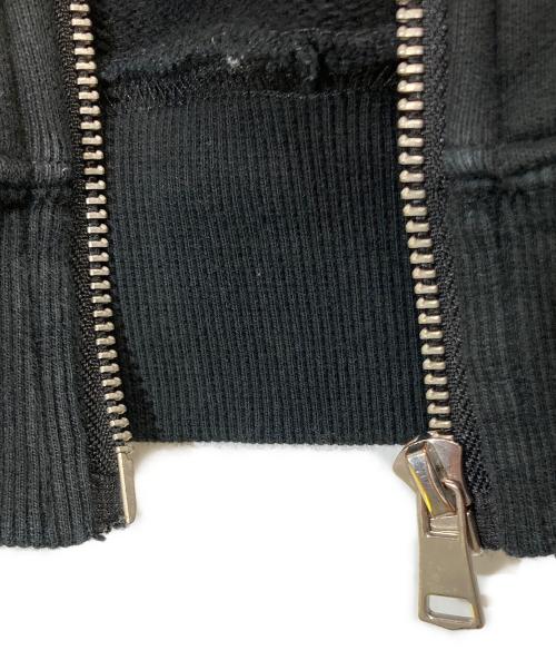 unknown（アンノウン）Unknown (アンノウン) ラインストーンジップパーカー ブラック サイズ:Lの古着・服飾アイテム