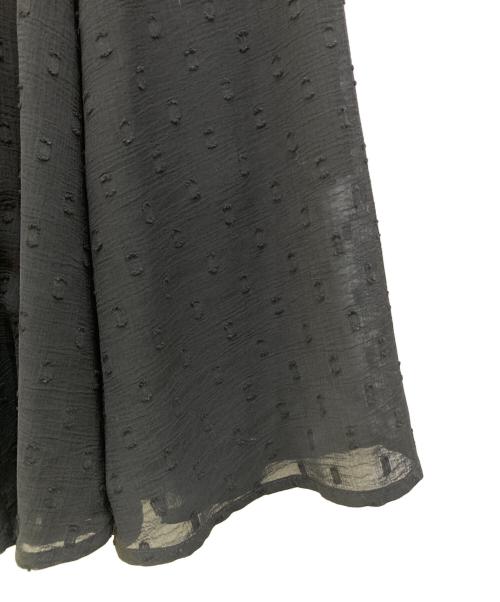 JENNE（ジェンヌ）JENNE (ジェンヌ) 刺繍ドット フレアワンピース ブラック サイズ:Sの古着・服飾アイテム