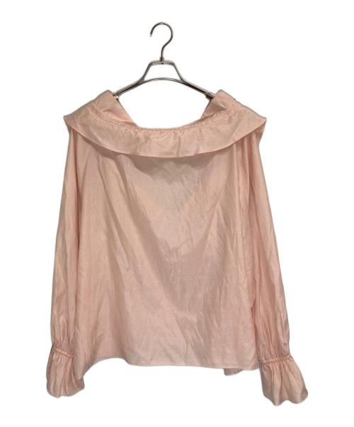 Diagram GRACE CONTINENTAL（ダイアグラム グレースコンチネンタル）Diagram GRACE CONTINENTAL (ダイアグラム グレースコンチネンタル) フリルカラーブラウス ピンク サイズ:36の古着・服飾アイテム