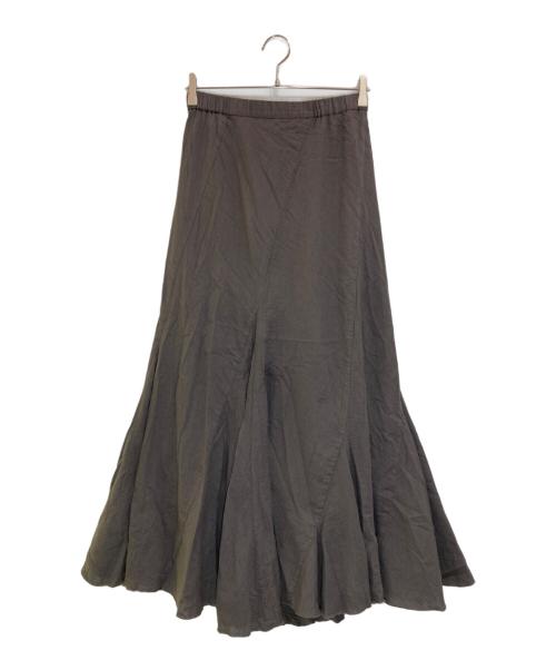 greychord（グレーコード）GREYCHORD (グレーコード) ALICEコットンロングスカート グレーの古着・服飾アイテム