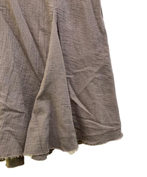 greychord（グレーコード）GREYCHORD (グレーコード) ALICEコットンロングスカート グレーの古着・服飾アイテム