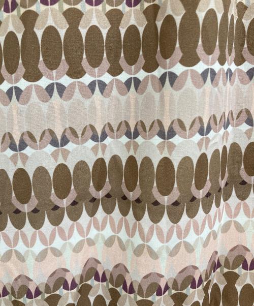 BLUE LABEL CRESTBRIDGE（ブルーレーベルクレストブリッジ）BLUE LABEL CRESTBRIDGE (ブルーレーベルクレストブリッジ) スケッチプリントティアードマキシスカート ピンク サイズ:38の古着・服飾アイテム