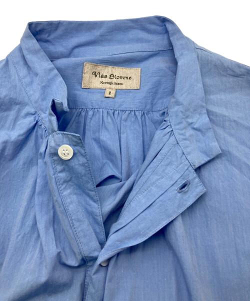 Vlas Blomme（ヴラスブラム）Vlas Blomme (ヴラスブラム) ブラウスワンピース ブルー サイズ:1の古着・服飾アイテム