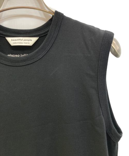 beautiful people（ビューティフルピープル）beautiful people (ビューティフルピープル) suvin compact jersey tank-top dress ブラック サイズ:38の古着・服飾アイテム
