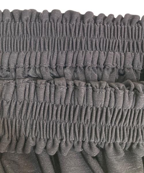 beautiful people（ビューティフルピープル）beautiful people (ビューティフルピープル) bi-color jersey gather pants ブラック サイズ:40の古着・服飾アイテム