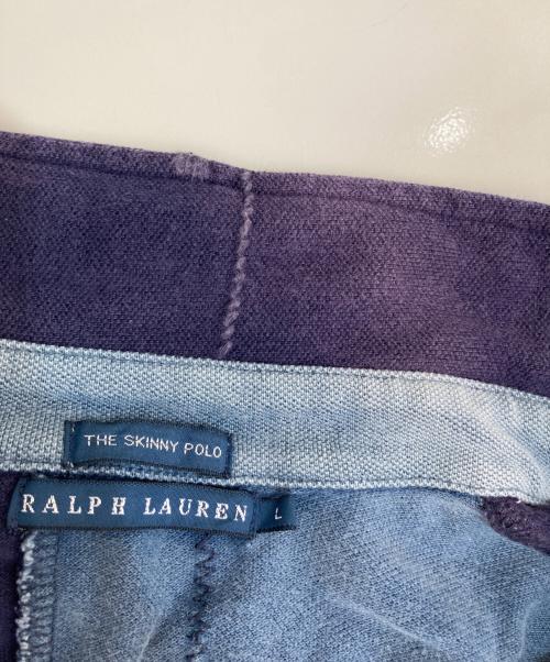 RALPH LAUREN（ラルフローレン）RALPH LAUREN (ラルフローレン) パッチワークポロシャツ インディゴ サイズ:Lの古着・服飾アイテム