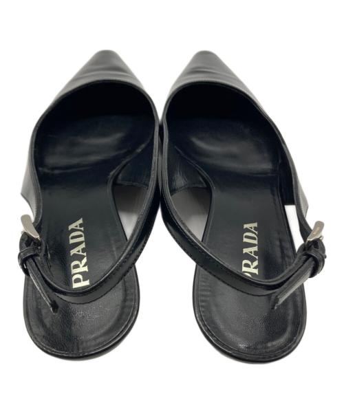 PRADA（プラダ）PRADA (プラダ) ストラップパンプス ブラック サイズ:36 1/2の古着・服飾アイテム