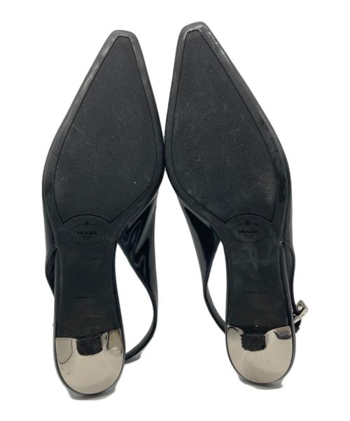 PRADA（プラダ）PRADA (プラダ) ストラップパンプス ブラック サイズ:36 1/2の古着・服飾アイテム