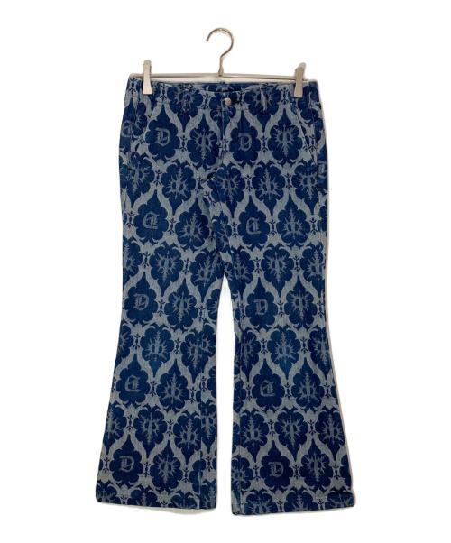 DIESEL（ディーゼル）DIESEL (ディーゼル) low waisted bumster flared trousers インディゴ サイズ:26の古着・服飾アイテム