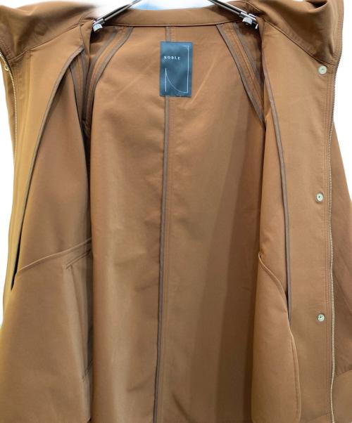 Noble（ノーブル）Noble (ノーブル) ハイツイストダブルクロスフーディブルゾン ブラウン サイズ:38の古着・服飾アイテム
