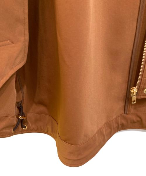 Noble（ノーブル）Noble (ノーブル) ハイツイストダブルクロスフーディブルゾン ブラウン サイズ:38の古着・服飾アイテム