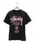 stussy（ステューシー）の古着「プリントTシャツ」｜ブラック