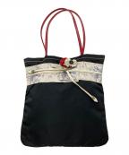 PRADAプラダ）の古着「着物 帯デザインミニトートバッグ」｜ブラック