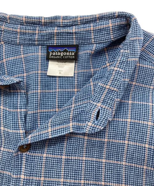 Patagonia（パタゴニア）Patagonia (パタゴニア) オーガニックコットンチェックシャツ ブルー サイズ:XLの古着・服飾アイテム