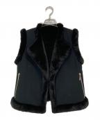 daisy lin for foxeyデイジーリン フォー フォクシー）の古着「ラブファーベスト」｜ブラック