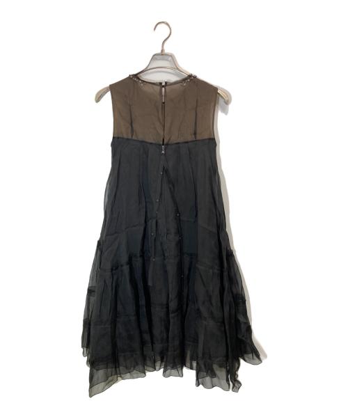 FOXEY BOUTIQUE（フォクシー ブティック）FOXEY BOUTIQUE (フォクシー ブティック) ビジュードレスワンピース ブラック サイズ:38の古着・服飾アイテム