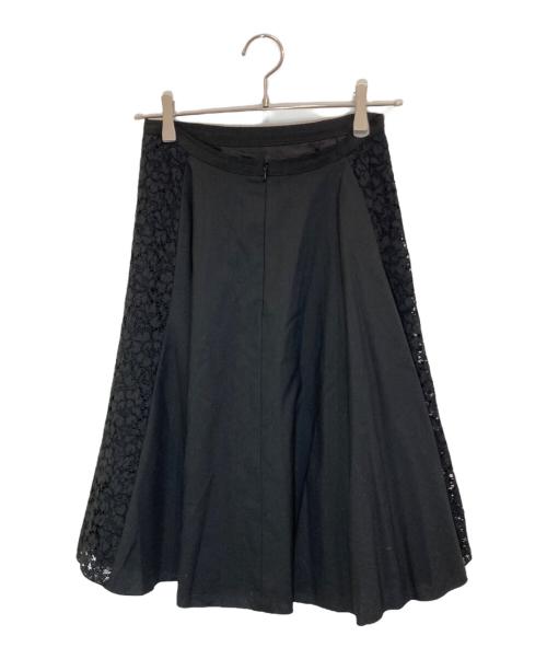 FOXEY（フォクシー）FOXEY (フォクシー) Parisienne レースコンビフレアスカート ブラック サイズ:38の古着・服飾アイテム