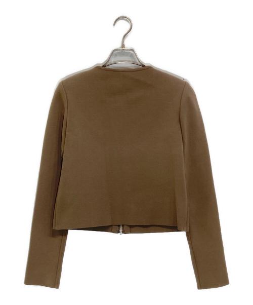 FOXEY（フォクシー）FOXEY (フォクシー) ニットジャケット ブラウン サイズ:38の古着・服飾アイテム