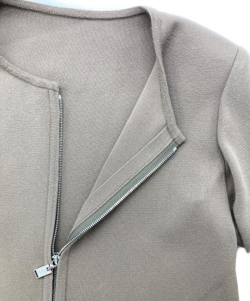 FOXEY（フォクシー）FOXEY (フォクシー) ニットジャケット ブラウン サイズ:38の古着・服飾アイテム