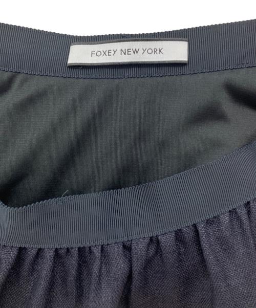 FOXEY NEWYORK（フォクシーニューヨーク）FOXEY NEWYORK (フォクシーニューヨーク) ティアードスカート ネイビー サイズ:38の古着・服飾アイテム