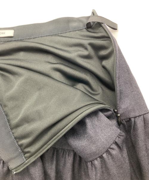 FOXEY NEWYORK（フォクシーニューヨーク）FOXEY NEWYORK (フォクシーニューヨーク) ティアードスカート ネイビー サイズ:38の古着・服飾アイテム