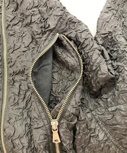 MAISON SPECIAL（メゾンスペシャル）MAISON SPECIAL (メゾンスペシャル) Prime-Over Curved Zip Stand Collar Blouson ブラック サイズ:1の古着・服飾アイテム