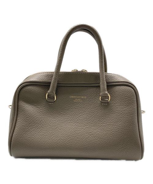 CHRISTIAN VILLA（クリスチャンヴィラ）CHRISTIAN VILLA (クリスチャンヴィラ) 2WAYボストンショルダーバッグ ベージュの古着・服飾アイテム