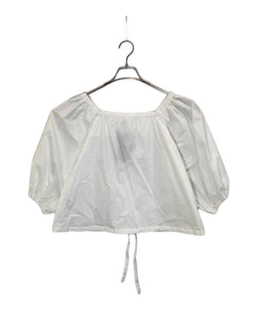 THE IRON（アイロン）THE IRON (アイロン) ソリッドバルーンブラウス ホワイト サイズ:Sの古着・服飾アイテム