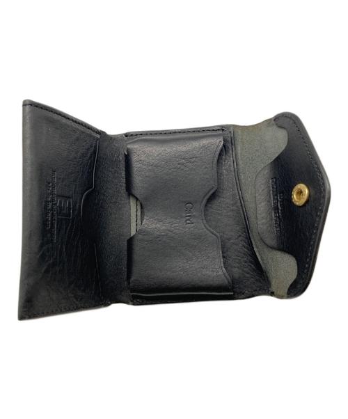 池之端銀革店（イケノハタギンカワテン）池之端銀革店 (イケノハタギンカワテン) コンパクトウォレット ブラックの古着・服飾アイテム
