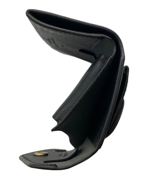 池之端銀革店（イケノハタギンカワテン）池之端銀革店 (イケノハタギンカワテン) コンパクトウォレット ブラックの古着・服飾アイテム