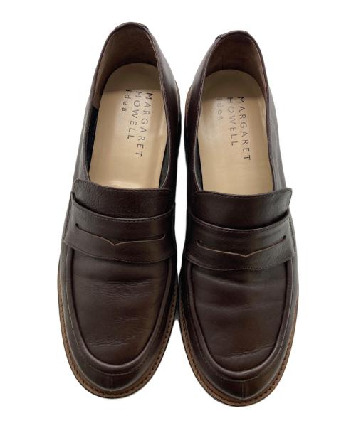 MARGARET HOWELL idea（マーガレット ハウエル アイディア）MARGARET HOWELL idea (マーガレット ハウエル アイディア) ローファー ブラウン サイズ:23 1/2の古着・服飾アイテム