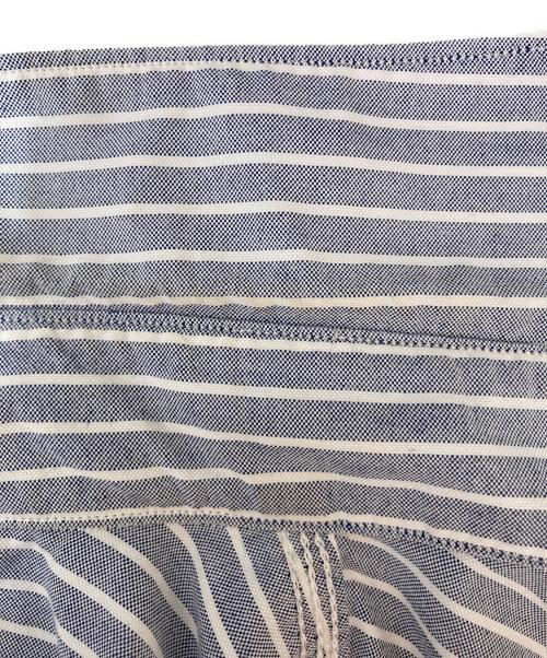 nanamica（ナナミカ）nanamica (ナナミカ) Button Down Stripe Wind Shirt ブルー サイズ:Sの古着・服飾アイテム