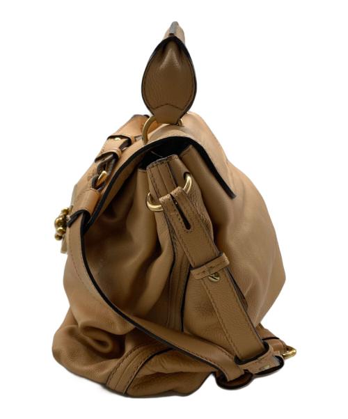 Chloe（クロエ）Chloe (クロエ) ELSIE 2wayショルダーバッグ ベージュの古着・服飾アイテム