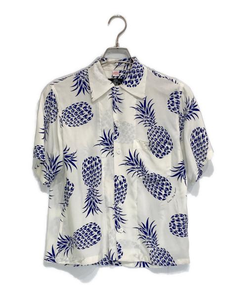 KONA BAY（コナベイ）KONA BAY (コナベイ) シャツ ホワイト×ブルー サイズ:XSの古着・服飾アイテム