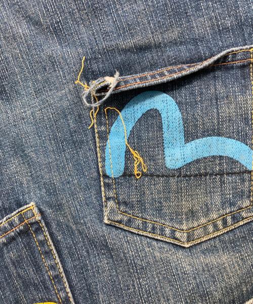 EVISU（エヴィス）EVISU (エヴィス) メニーポケットデニムハーフパンツ インディゴ サイズ:34の古着・服飾アイテム