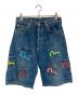 EVISU（エヴィス）の古着「メニーポケットデニムハーフパンツ」｜インディゴ