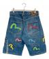 EVISU (エヴィス) メニーポケットデニムハーフパンツ インディゴ サイズ:34：20000円