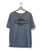 HARLEY-DAVIDSONハーレーダビッドソン）の古着「Tシャツ」｜ブルー